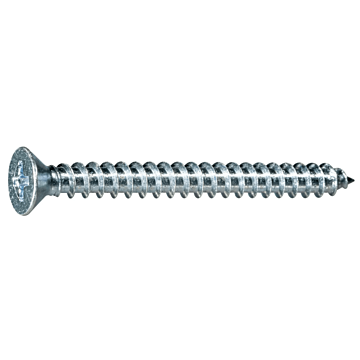 #10 x 2" Phillips Flat Head, Sheet Metal Screw, Zinc (Bulk Box 5 pk)
