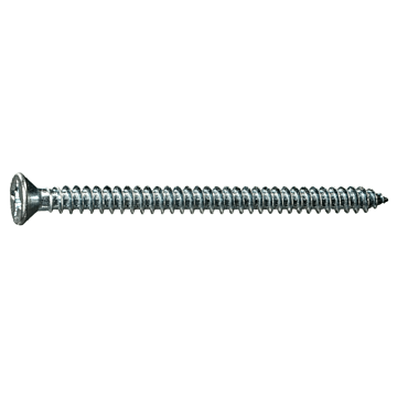#12 x 3" Phillips Flat Head, Sheet Metal Screw, Zinc (Bulk Box 3 pk)