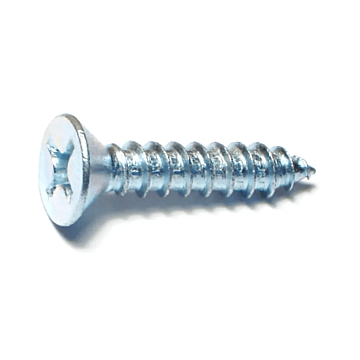 #14 x 1-1/4" Phillips Flat Head, Sheet Metal Screw, Zinc (Bulk Box 3 pk)