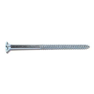 #10 x 3-1/2" Phillips Flat Head, Wood Screw, Zinc (Bulk Box 3 pk)