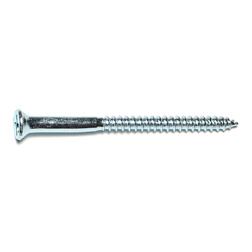 #14 x 3-1/2" Phillips Flat Head, Wood Screw, Zinc (Bulk Box 2 pk)