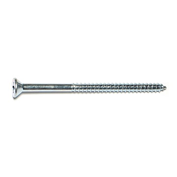 #14 x 4" Phillips Flat Head, Wood Screw, Zinc (Bulk Box 2 pk)