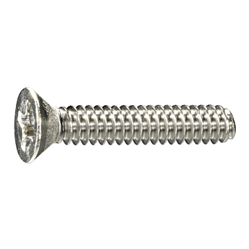 6-32 x 3/4" Phillips Flat Head, Machine Screw, Stainless Steel (Bulk Box 6 pc)