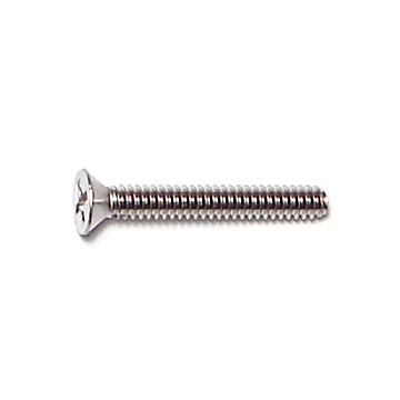6-32 x 1" Phillips Flat Head, Machine Screw, Stainless Steel (Bulk Box 4 pc)