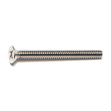 6-32 x 1-1/2" Phillips Flat Head, Machine Screw, Stainless Steel (Bulk Box 4 pc)