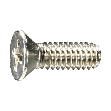 8-32 x 1/2" Phillips Flat Head, Machine Screw, Stainless Steel (Bulk Box 5 pc)