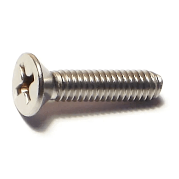 8-32 x 3/4" Phillips Flat Head, Machine Screw, Stainless Steel (Bulk Box 5 pc)