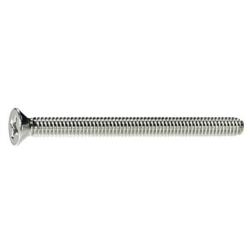 8-32 x 2" Phillips Flat Head, Machine Screw, Stainless Steel (Bulk Box 3 pc)