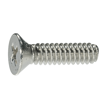 10-24 x 3/4" Phillips Flat Head, Machine Screw, Stainless Steel (Bulk Box 4 pc)