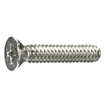 10-24 x 1" Phillips Flat Head, Machine Screw, Stainless Steel (Bulk Box 3 pc)