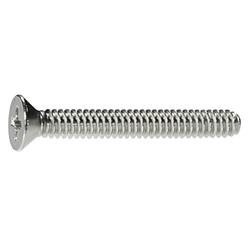 10-24 x 1-1/2" Phillips Flat Head, Machine Screw, Stainless Steel (Bulk Box 3 pc)