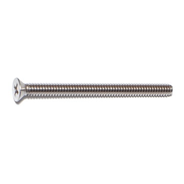 10-24 x 2-1/2" Phillips Flat Head, Machine Screw, Stainless Steel (Bulk Box 2 pc)