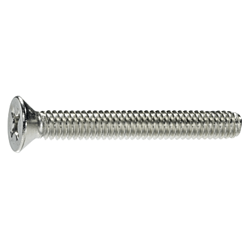 1/4"-20 x 2" Phillips Flat Head, Machine Screw, Stainless Steel (Bulk Box 2 pc)
