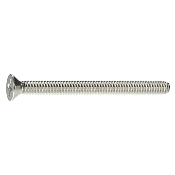 1/4"-20 x 3" Phillips Flat Head, Machine Screw, Stainless Steel (Bulk Box 2 pc)