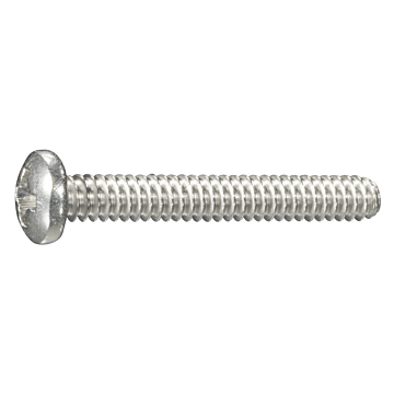 6-32 x 1" Phillips Pan Head, Machine Screw, Stainless Steel (Bulk Box 4 pc)
