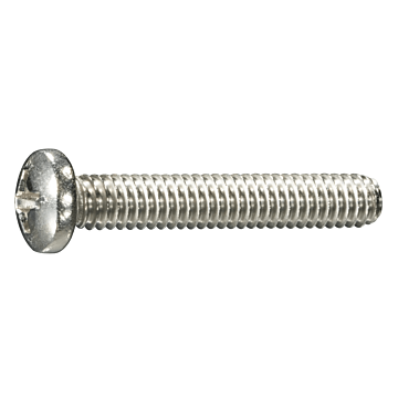 8-32 x 1" Phillips Pan Head, Machine Screw, Stainless Steel (Bulk Box 4 pc)