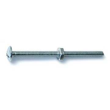 10-24 x 3" Combo Round Head, Machine Screw, Zinc (Bulk Box 4 pc)