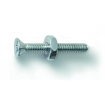 6-32 x 1" Phillips Flat Head, Machine Screw, Zinc (Bulk Box 8 pc)