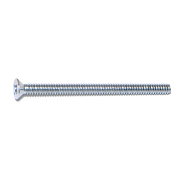 6-32 x 2" Phillips Flat Head, Machine Screw, Zinc (Bulk Box 4 pc)