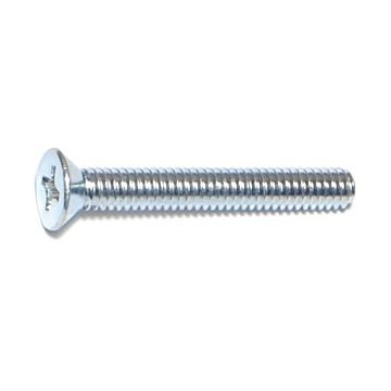 8-32 x 1-1/4" Phillips Flat Head, Machine Screw, Zinc (Bulk Box 8 pc)