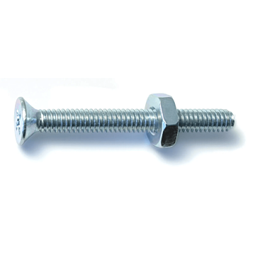 8-32 x 1-1/2" Phillips Flat Head, Machine Screw, Zinc (Bulk Box 6 pc)