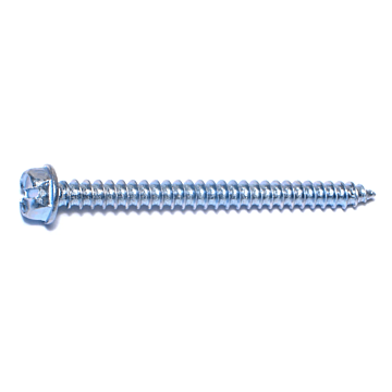#14 x 3" Slotted Hex Washer Head, Sheet Metal Screw, Zinc (Bulk Box 2 pk)