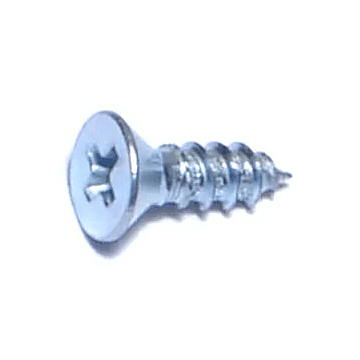 #4 x 3/8" Phillips Flat Head, Sheet Metal Screw, Zinc (Bulk Box 25 pk)