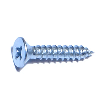 #4 x 5/8" Phillips Flat Head, Sheet Metal Screw, Zinc (Bulk Box 23 pk)