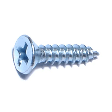 #6 x 5/8" Phillips Flat Head, Sheet Metal Screw, Zinc (Bulk Box 22 pk)
