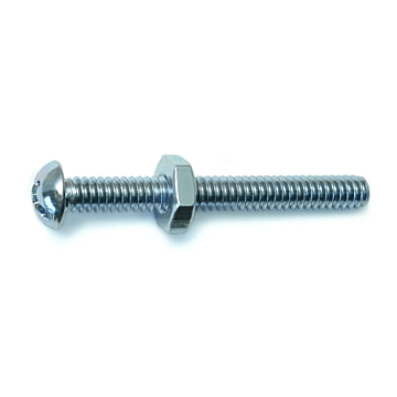 10-24 x 1-3/4" Combo Round Head, Machine Screw, Zinc (Bulk Box 8 pc)