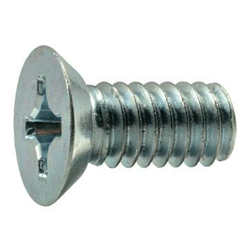 12-24 x 1/2" Phillips Flat Head, Machine Screw, Zinc (Bulk Box 12 pc)