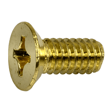 12-24 x 1/2" Phillips Flat Head, Machine Screw, Zinc (Bulk Box 12 pc)