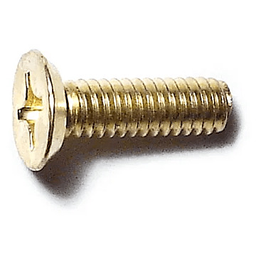 12-24 x 3/4" Phillips Flat Head, Machine Screw, Zinc (Bulk Box 12 pc)