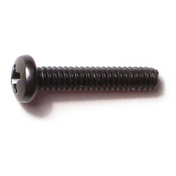 6-32 x 3/4" Phillips Pan Head, Machine Screw, Black 