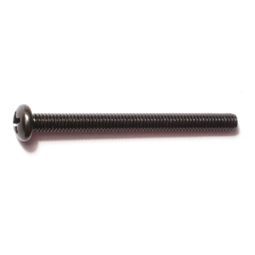 8-32 x 2" Phillips Pan Head, Machine Screw, Black 