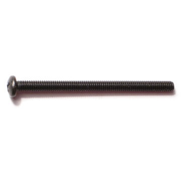 8-32 x 2-1/2" Phillips Pan Head, Machine Screw, Black 