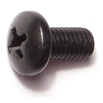 10-32 x 3/8" Phillips Pan Head, Machine Screw, Black 