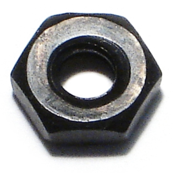 10-24 x Hex Nut Coarse Thread, Black Oxide, Black 