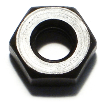 5/16"-18 x Hex Nut Coarse Thread, Black Oxide, Black 