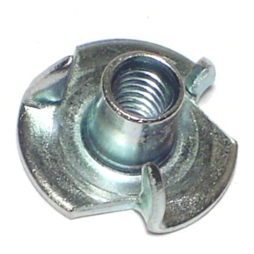 Pronged T-Nut (Zinc) 8-32 x 1/4 in.