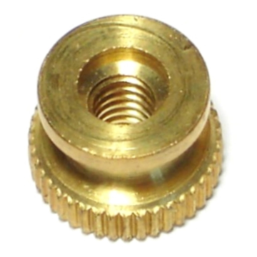 Knurled Nut (Brass) 8-32