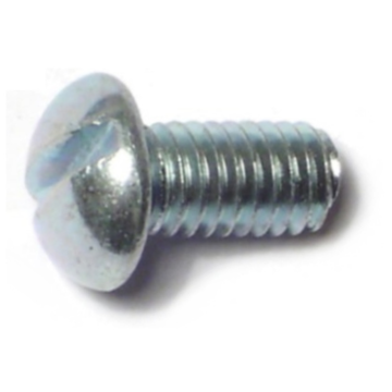 10-32 x 3/8" Slotted Round Head, Machine Screw, Zinc 