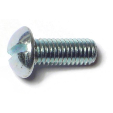 10-32 x 1/2" Slotted Round Head, Machine Screw, Zinc 