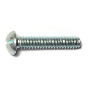 10-24 x 1" Slotted Round Head, Machine Screw, Zinc 