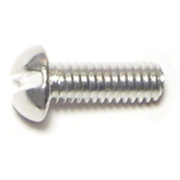 8-32 x 1/2" Slotted Round Head, Machine Screw, Aluminum 