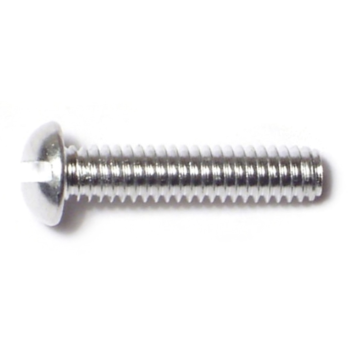 8-32 x 3/4" Slotted Round Head, Machine Screw, Aluminum 