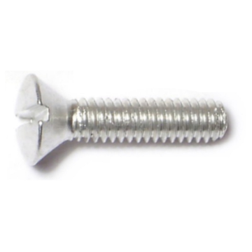 8-32 x 3/4" Slotted Round Head, Machine Screw, Aluminum 