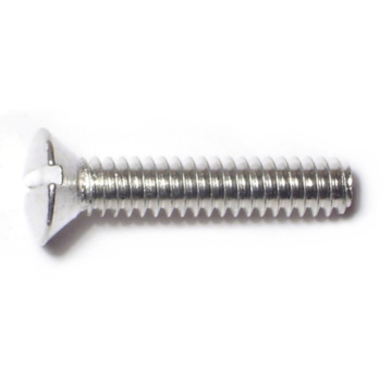10-24 x 1" Slotted Round Head, Machine Screw, Aluminum 