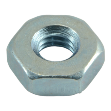 8-32 Hex Nut, Coarse Thread, Zinc