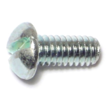8-32 x 3/8" Slotted Round Head, Machine Screw, Zinc 
